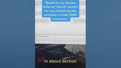 How to Improve Your LinkedIn Profile in 30 Seconds (Using ChatGPT) ✍️