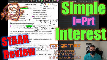 How to find Simple Interest TEK 7.13.E / I=Prt #interest //#math #mathlife #stem #science  #engineer