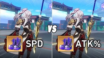 Jing Yuan Relic Boots Comparison! Attack vs Speed? Normal Stage / Memory of Chaos [Honkai Star Rail]