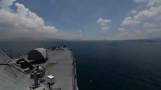 USS Fort Worth pulls in to Subic Bay