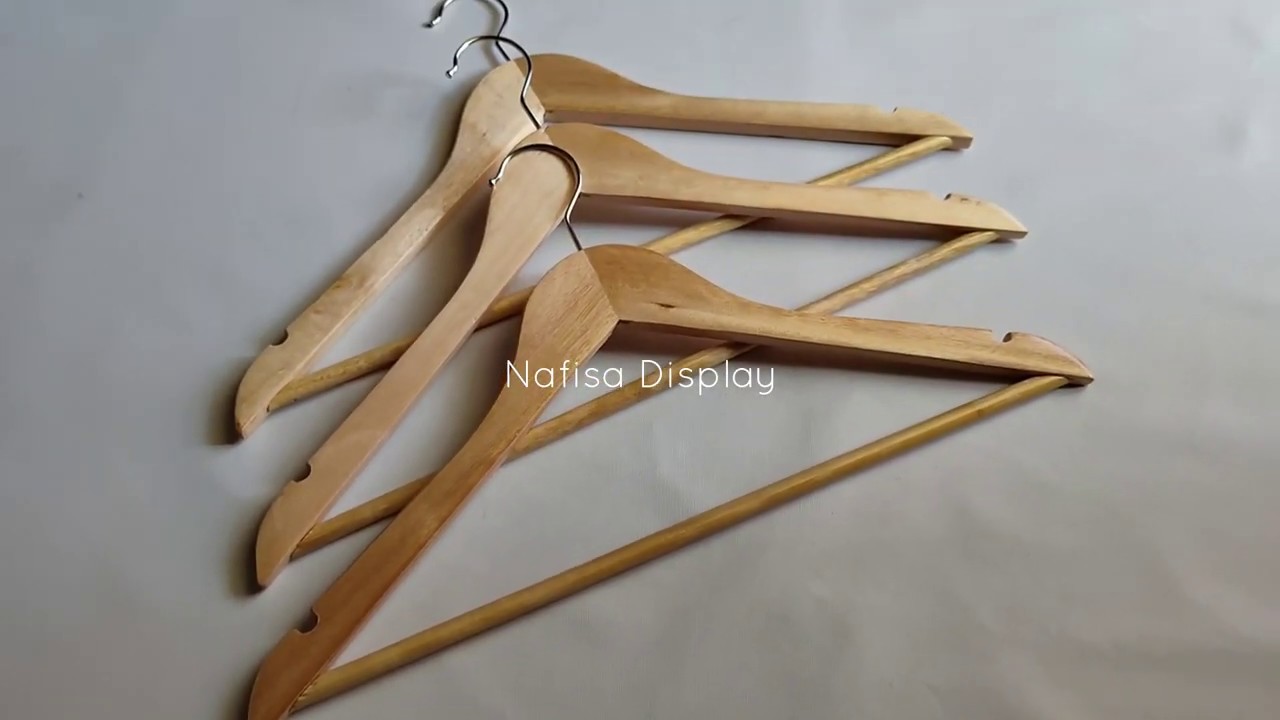 Hanger Kayu  Palang Gantungan  Baju  Nafisa Display 