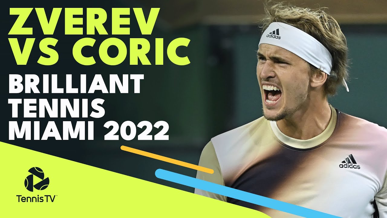Zverev vs Coric Incredible Tennis Miami Open 2022 Round 2 Highlights
