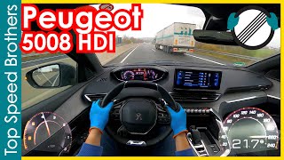Peugeot 5008 2.0 BlueHDi 180 (2021) AUTOBAHN POV TOP SPEED 🚀 #TopSpeedBrothers