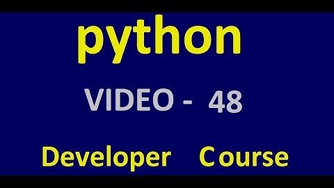 Python - inheritance - Tutorial 1 - Video 48