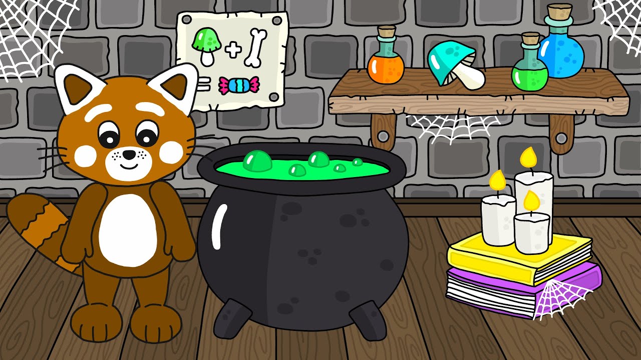 Pukkins Halloween - 45 min långt barnprogram - Lek och lär dig färger - Lek med oss