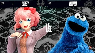 Sayori vs Cookie Monster - Requested Smash Battle screenshot 2