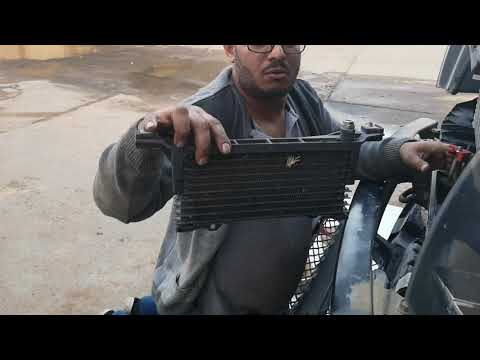 شلنا المبرد الصغير المسبب الحراره وركبنا مبرد 40الف وحده