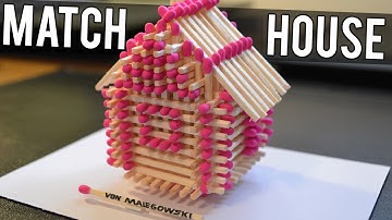 How to Make a MATCHSTICK HOUSE 🏠🔥