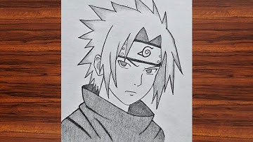  How to Draw Sasuke Uchiha from Naruto - Easy Anime Drawing Tutorial