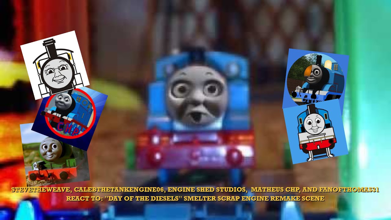 Steve, Caleb, Noah, Mathues, and Elijah React to: ''Day of the Diesels'' Smelter Scrap Engine Remake