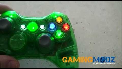 "Halo Green" Xbox 360 Modded Controller | GamingModz.com
