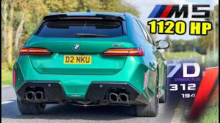 1120HP BMW M5 G99 Stage 2 // SOUND 0-100 100-200 200-300 AUTOBAHN