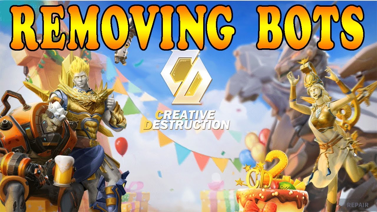 I removed all THE BOTS in the GAME 😎😎(Creative Destruction)