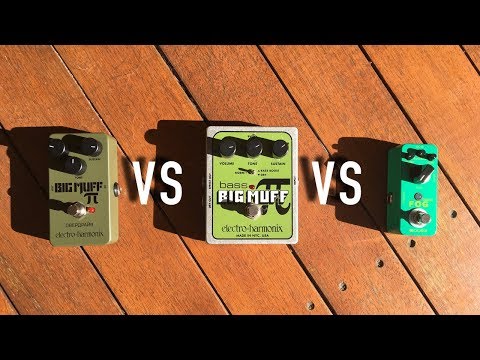 Green Russian vs Bass Big Muff vs Mooer Fog - on BASS