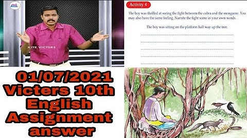 Victers 10 std 01/07/2021 English class assignment answer