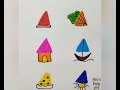 Six Easy Drawing step by step for beginners | Simple drawing tutorial | How To draw and colour easy