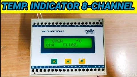 Temp. Indicator multi channel radix