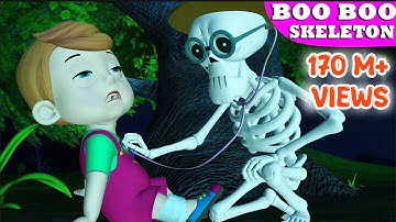 The Boo Boo Song With Skeleton Doctor | Skeleton Sick Song | Nursery Rhymes For Babies & Kids Songs