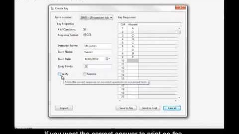 Creating an Electronic Key with captions