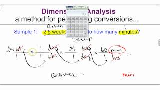 Chem Ch 2 Section 2.2 - Dimensional Analysis