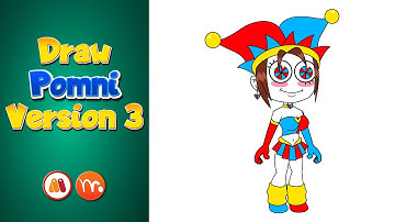 How To Draw Pomni In Gacha Style | Version 3 | Part 1 | Moho | Rigged Animation