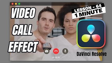 Convert your Clip to Video Call Instantly - Lesson 64 DaVinci Resolve Tutorial