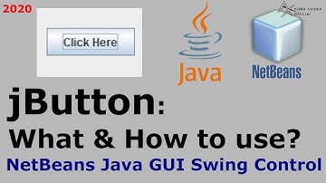 jButton: What & How to Use | Netbeans Java GUI Control - Basics | ARBX CodeX 2020