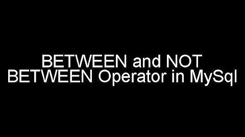 MySql BETWEEN Operator | MySql NOT BETWEEN Operator | mysql tutorials in hindi #22