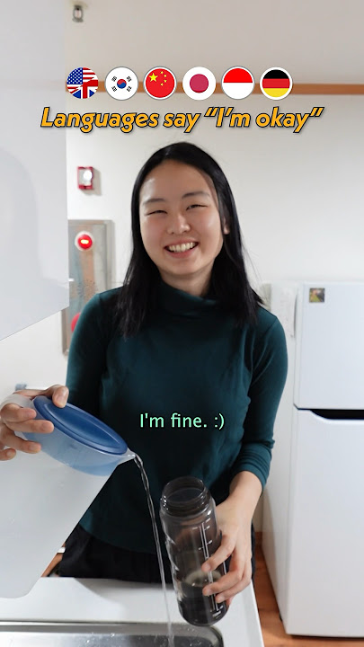Languages say “I’m okay”…? 🥹🥲 #gwenchana #english #korean #german #japanese #indonesian #german