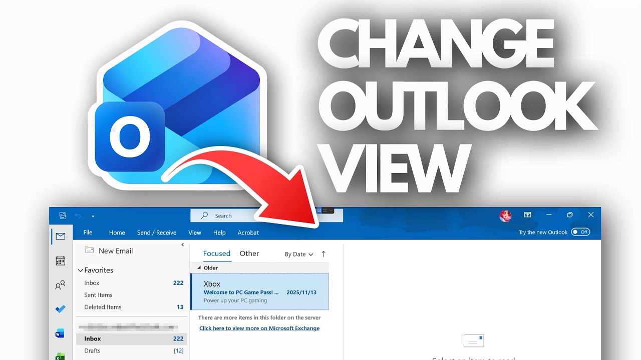 Normal Inbox Look How To Change Outlook View Back To Normal - NEW 2026 - YouTube
