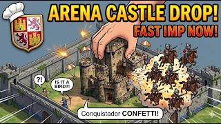 Spanish Castle Drop Conquistadors Into Fast Imp Arena Build Order | AoE2