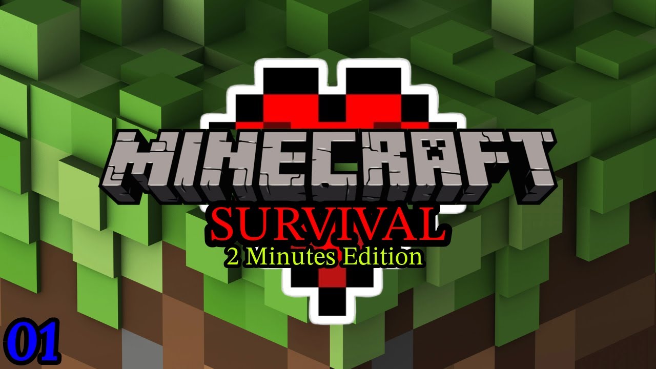 Surviving in Minecraft Hardcore (2 Minutes Edition) [Ep 1] - YouTube