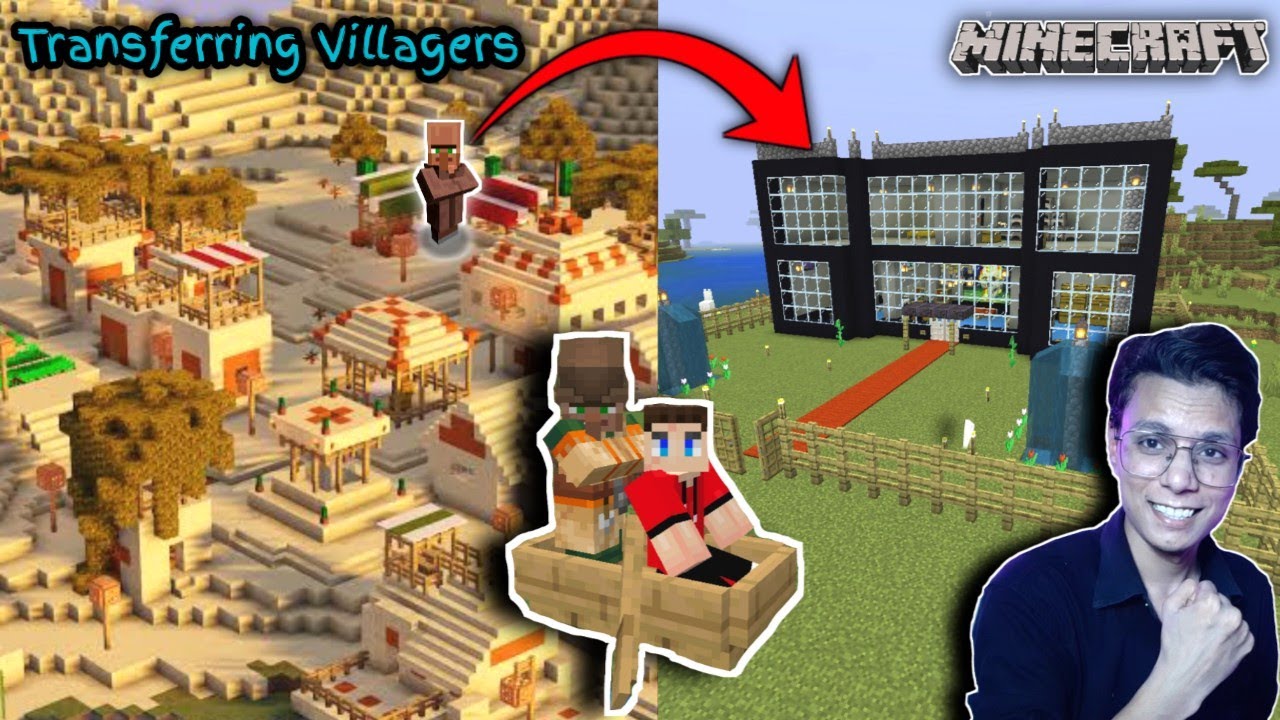 Bringing Villagers In My House | Minecraft PE Survival Series EP-08 ...