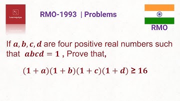 Algebra | Mathematical Olympiad Questions | RMO 1993 | PRMO | INMO | IMO | Inequalities