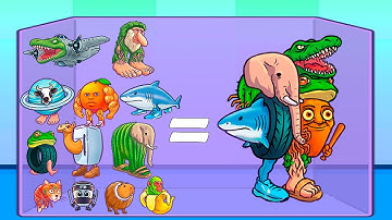 BRAINROT: MERGE FELLAS 01 | Suika Game Gameplay Walkthrough - Reaching Max Level!