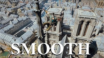 AC Unity Smooth Parkour Sequence In Notre Dame...