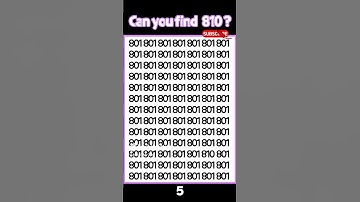Find 810! #quiz #odd #math #iq #numbersgame #speed #shorts #mathexam #speedquiz