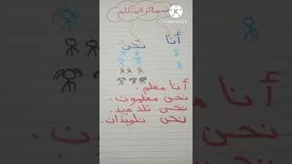 ضمائر المتكلم أنا ضمير متكلم مفرد نحن ضمير متكلم جمع