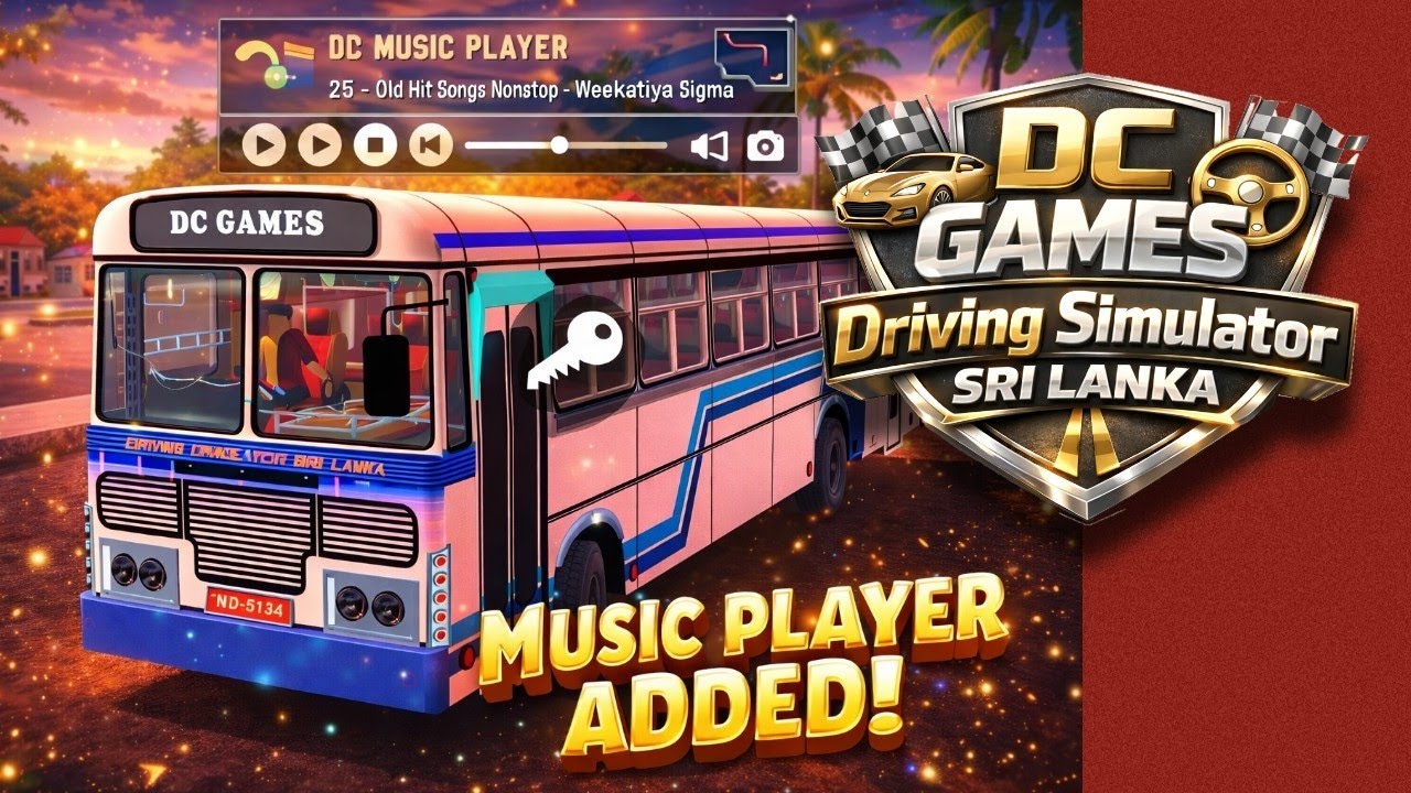 ඔන්න Music player එකකුත් හැදුවා කස්ටියට😉 #Dc_Games #Dssl #Sl_Bus_Game
