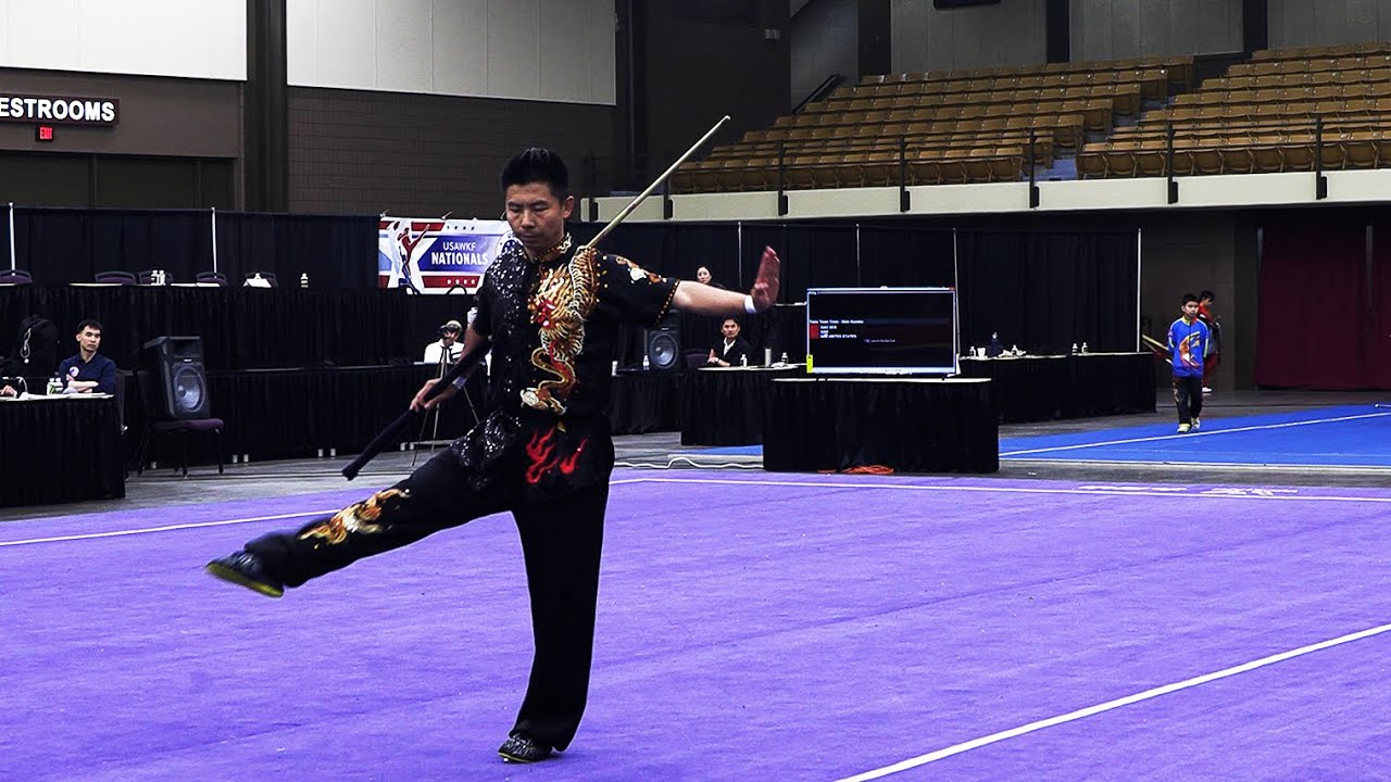 Sen Gao Men's Gunshu 9.553 - US Wushu Adult Team Trials 2023