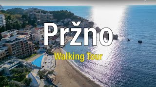 Pržno, Budva Montenegro 🇲🇪 January Walk ☀️ 2024 Walking Tour - with Captions