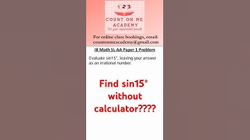 Can u answer this IB math SL AA problem? #ibmath #ibmathematics #ibmaths #trigonometry