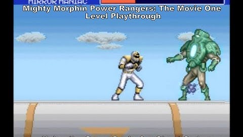 MMPR: The Movie One Level Playthrough using the Game Genie & a Cheat Code :D #Nintendo #SNES #Retro