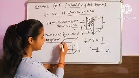 Detailed BCC Crystal System || Solid State 06 || CSIR NET , GATE , JEST , TIFR ||