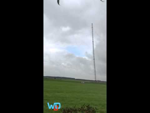 Video opblazen mw zendmast 04-09-2015 in Lopik