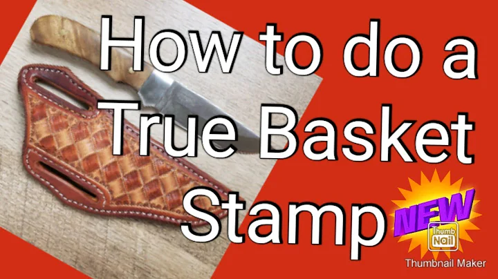How to tool a real basket weave stamp design in vegetable tanned leather