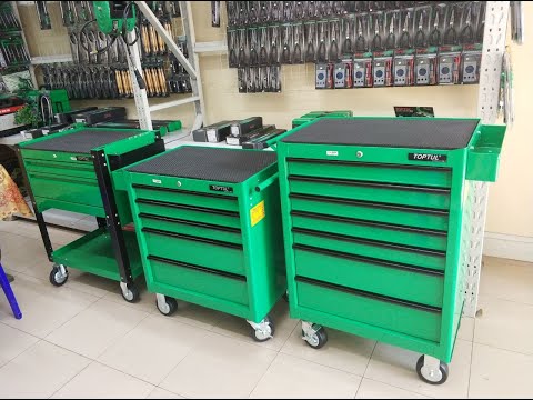 Video: Tool Trolley: Pumili Ng Isang Trolley Sa Mga Gulong Para Sa 3, 5 O 7 Mga Kahon Ng Tool, Mga Espesyal Na Tampok Ng Ferrum At TopTul Trolleys