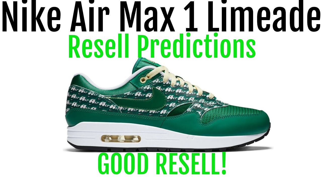 air max 1 limeade resell price