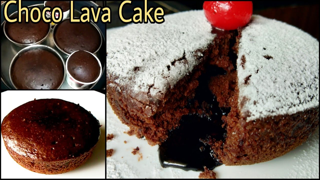 Choco Lava Cake Eggless Chocolate cake Without Oven, Condensed milk