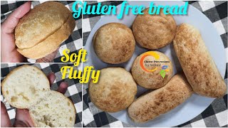 اطرى خبز فينو وبرجر خالى من الجلوتين وخالى من اللبن️ Fluffy gluten free bread dairy free baguette